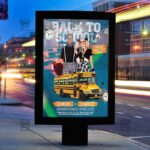 Download Back to School Party PSD Flyer Template Now