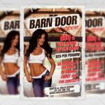 Download Barn Doors is Open PSD Flyer Template Now