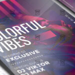 Download Colorful Vibes PSD Flyer Template Now