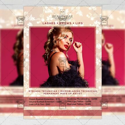Download Exclusive Beauty Salon PSD Flyer Template Now
