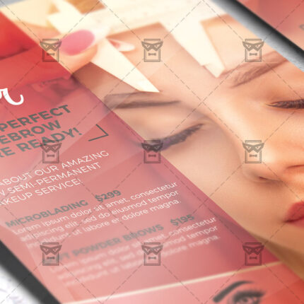 Download Eyebrow Microblading PSD Flyer Template Now