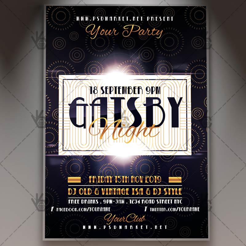 gatsby_night_flyer_psd_psdmarket_1.jpg Download Gatsby Night Flyer - PSD Template