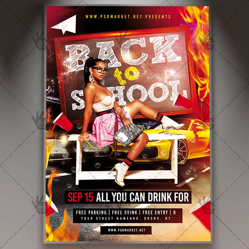 going_back_to_school_flyer_psd_psdmarket_1.jpg Download Going Back To School Flyer - PSD Template