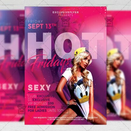 Download Hot Fridays PSD Flyer Template Now