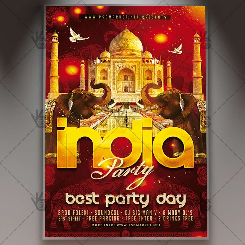 india_party_night_flyer_psd_psdmarket_1.jpg Download India Party Night Flyer - PSD Template