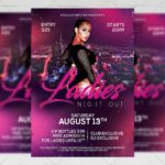 Download Ladies Night Out PSD Flyer Template Now