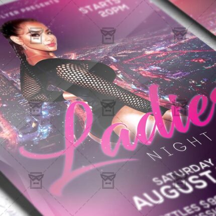 Download Ladies Night Out PSD Flyer Template Now