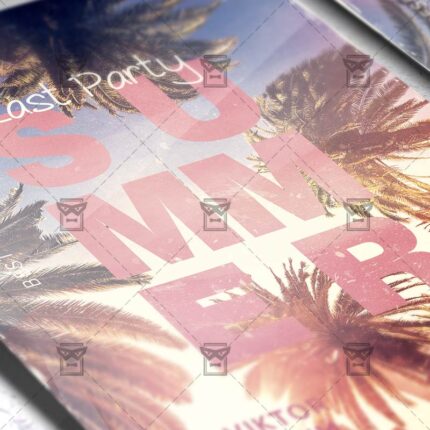 Download Last Summer Party PSD Flyer Template Now