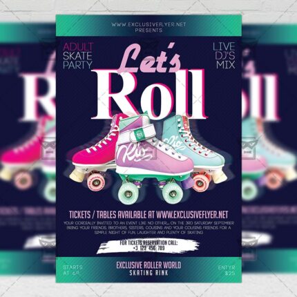 Download Let's Roll PSD Flyer Template Now