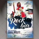 Download Rock Bar Flyer - PSD Template