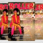 Roller Skating Flyer - Club A5 Template