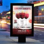 Download Sangria Sundays PSD Flyer Template Now