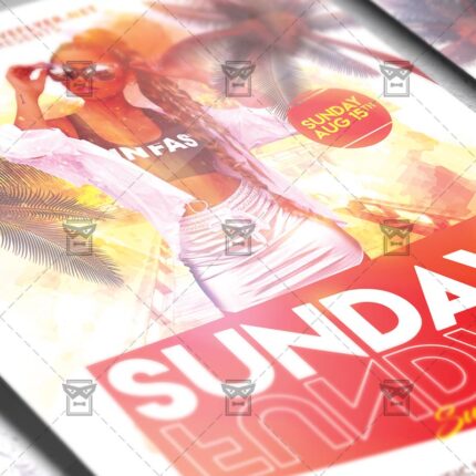 Download Sunday Funday PSD Flyer Template Now