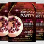 Download Surprise Birthday Party PSD Flyer Template Now