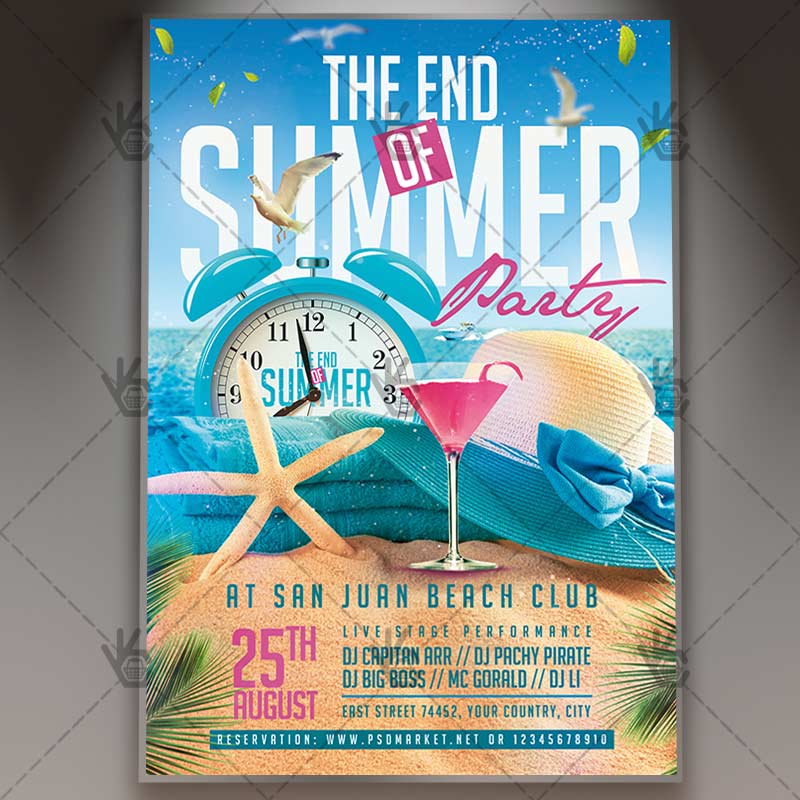 the_end_of_summer_flyer_psd_psdmarket_1.jpg Download The End of Summer Flyer - PSD Template