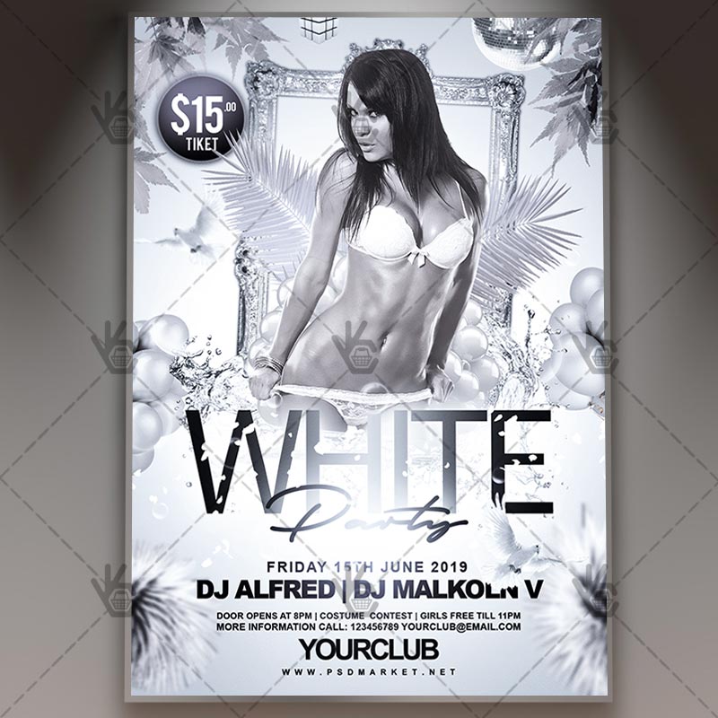 white_party_flyer_psd_psdmarket_1.jpg Download White Party Flyer - PSD Template