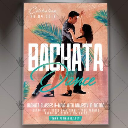 Download Bachata Dance Flyer - PSD Template