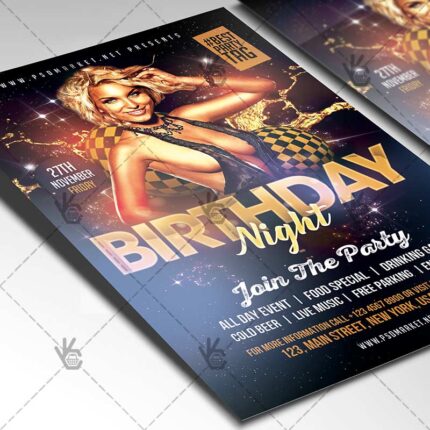 Download Birthday Night Flyer - PSD Template-2