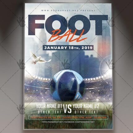 Download Football Flyer - PSD Template