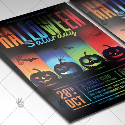Download Halloween Saturday Flyer - PSD Template-2