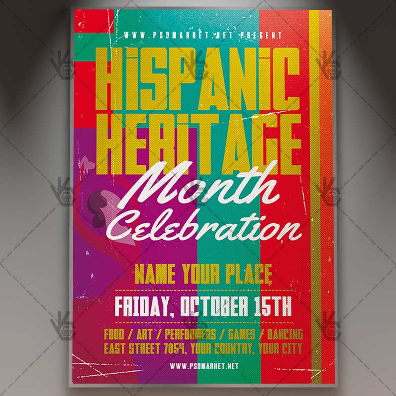 hispanic_heritage_flyer_psd_psdmarket_1.jpg Download Hispanic Heritage Flyer - PSD Template