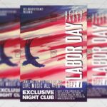 Download Labor Day After Party PSD Flyer Template Now