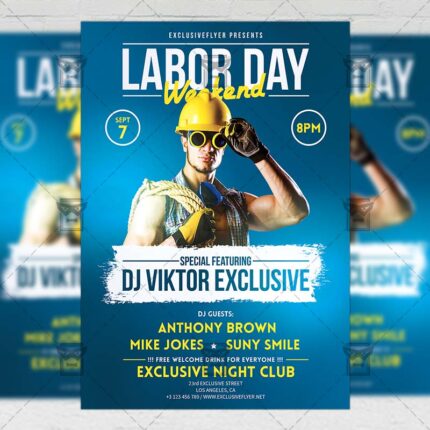 Download Labor Day Weekend Celebration PSD Flyer Template Now