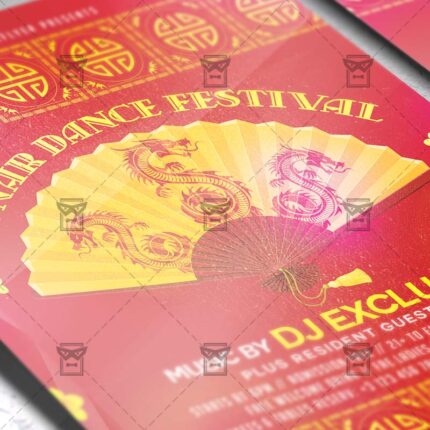 Download Lunar Dance Festival PSD Flyer Template Now