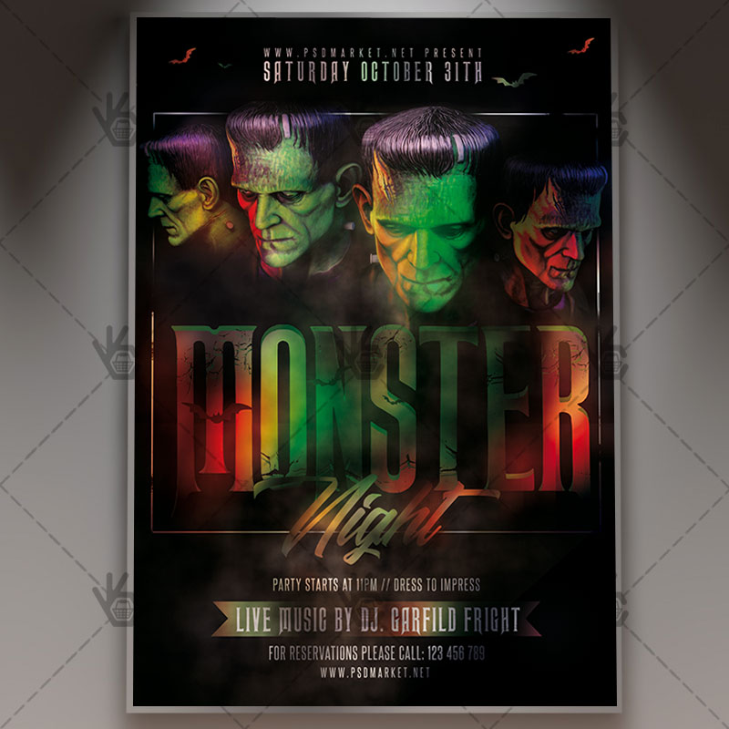 monster_night_flyer_psd_psdmarket_1.jpg Download Monster Night Flyer - PSD Template