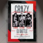 Download Black Party Event Flyer - PSD Template