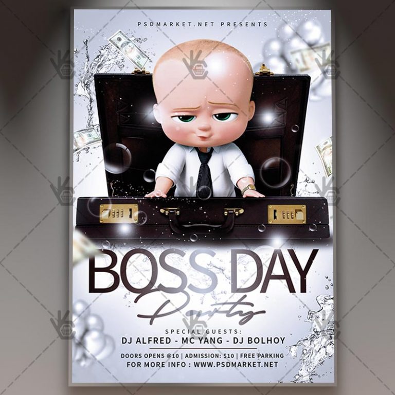 Download Boss Day Flyer - PSD Template | PSDmarket