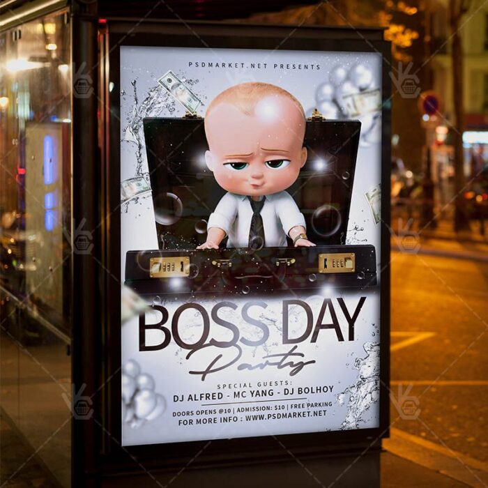 Download Boss Day Flyer - PSD Template | PSDmarket