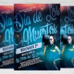 Download Dia de Los Muertos Festival PSD Flyer Template Now