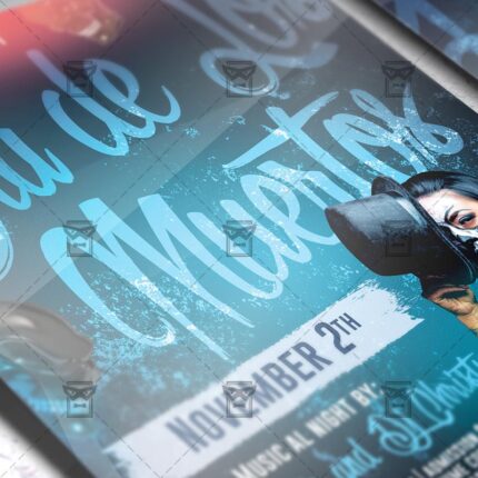 Download Dia de Los Muertos Festival PSD Flyer Template Now