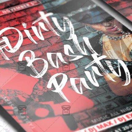 Download Dirty Bash Party PSD Flyer Template Now