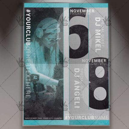 Download Dj Event Flyer - PSD Template