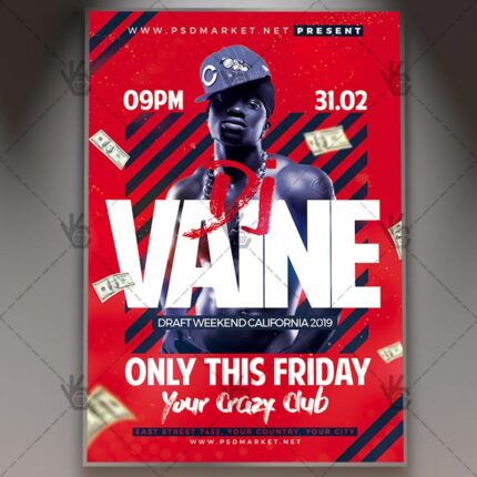 Download Dj Party Event Flyer - PSD Template