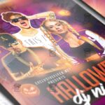 Download Halloween Dj Night PSD Flyer Template Now