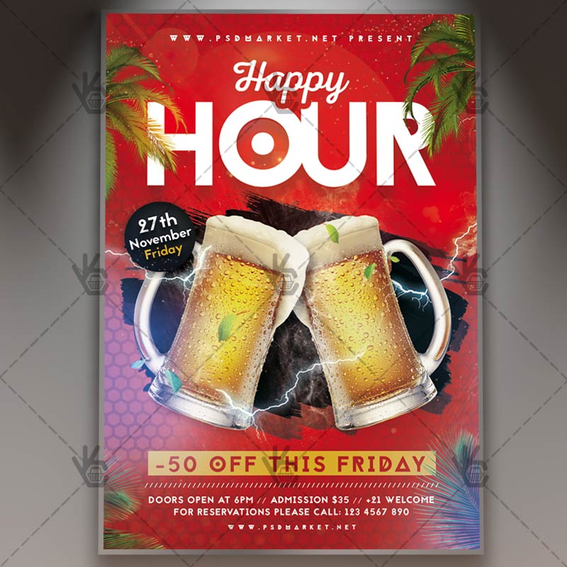 happy_hour_event_flyer_psd_psdmarket_1.jpg Download Happy Hour Event Flyer - PSD Template