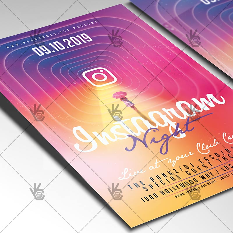 Download Instagram Night Flyer - PSD Template-2