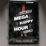 Download Mega Happy Hour Flyer - PSD Template