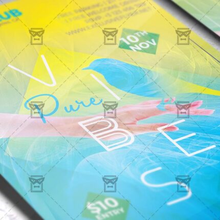 Download Pure Vibes PSD Flyer Template Now