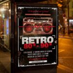 Download Retro 80s 90s Flyer - PSD Template-3