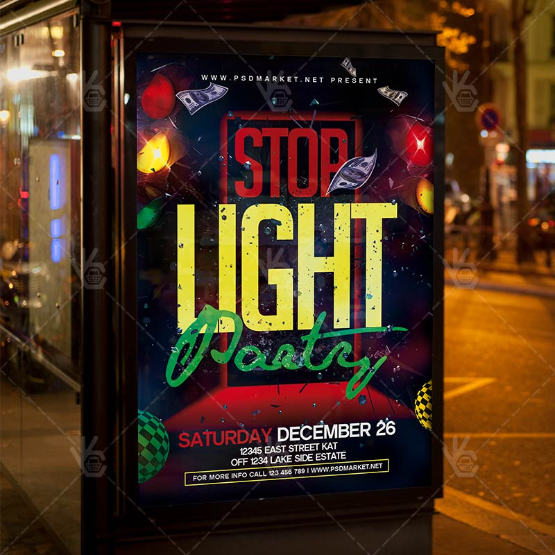 stop_light_party_flyer_psd_psdmarket_3.jpg Download Stop Light Party Flyer - PSD Template-3