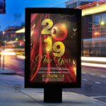 Download 2019 New Year Night PSD Flyer Template Now