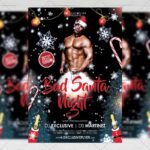 Download Bad Santa Night PSD Flyer Template Now