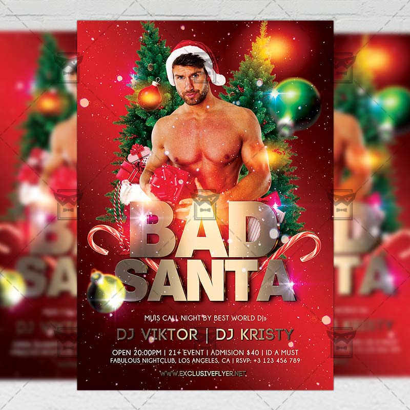 bad_sexy_santa-premium-flyer-template-1.jpg Download Bad Sexy Santa PSD Flyer Template Now