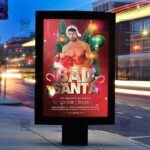 Download Bad Sexy Santa PSD Flyer Template Now