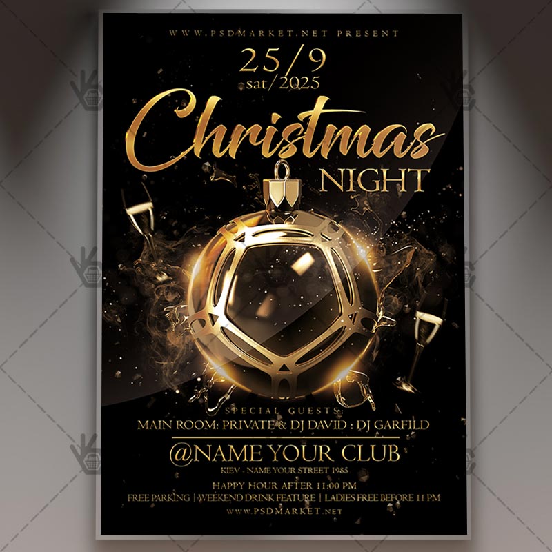 christmas_night_flyer_psd_psdmarket_1.jpg Download Christmas Night Flyer - PSD Template