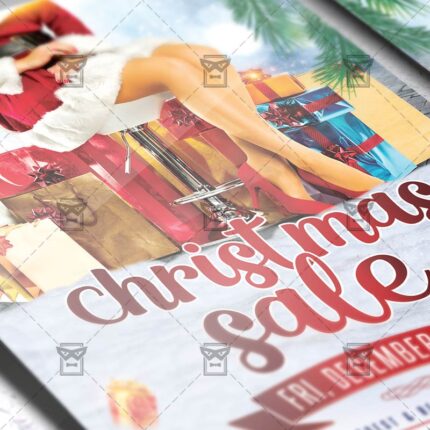 Download Christmas Sale PSD Flyer Template Now